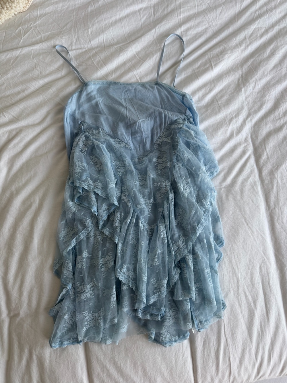Free people Light Blue Lace Slip - Women Intimates & Sleepwear